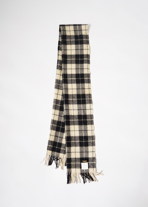 80's COMME des GARCONS HOMME check fringe stole