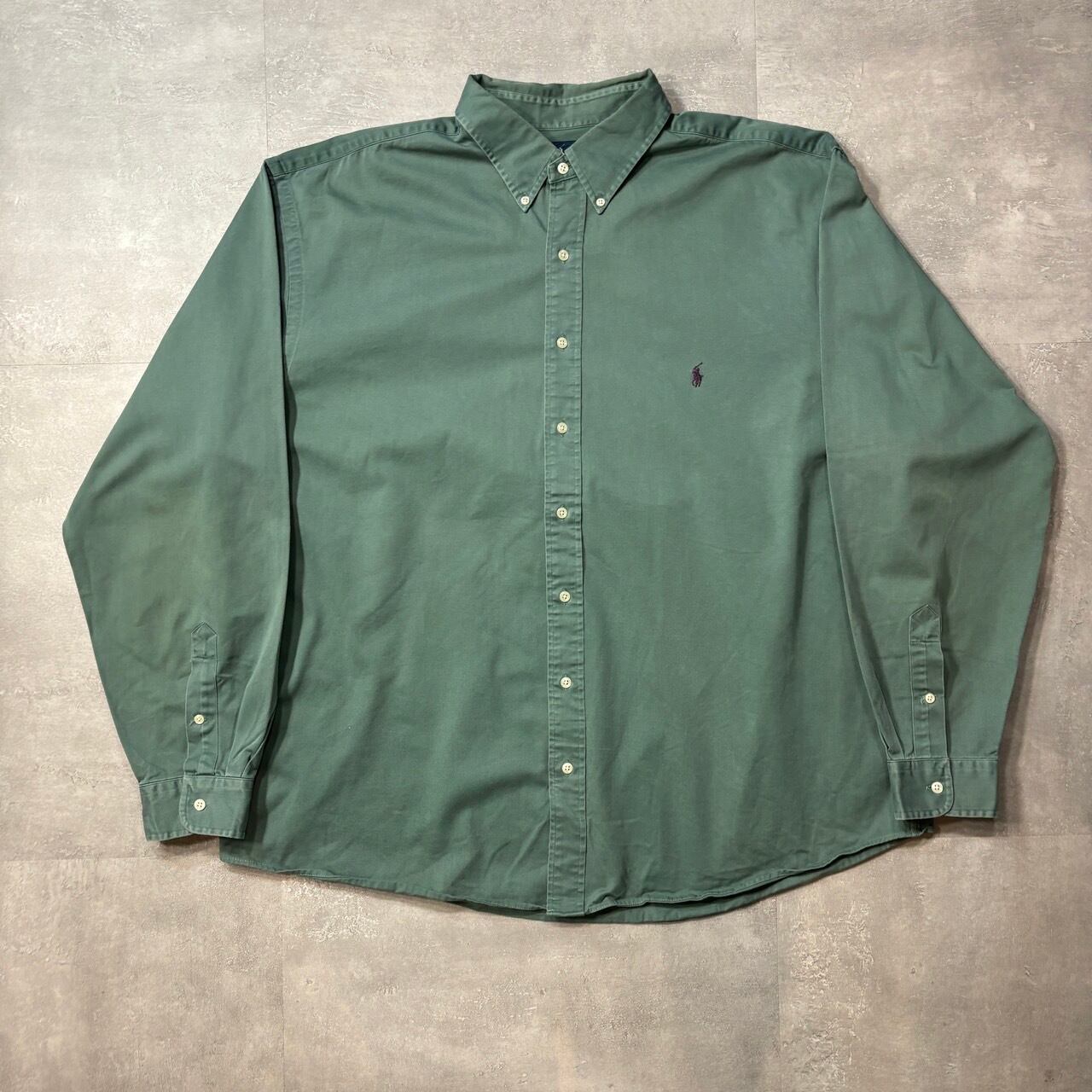 《2XL》Ralph Lauren ラルフローレン 長袖シャツ 紫ポニー no.4090