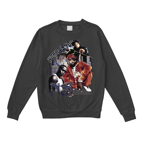Nas.Crewneck sweat (black/white)