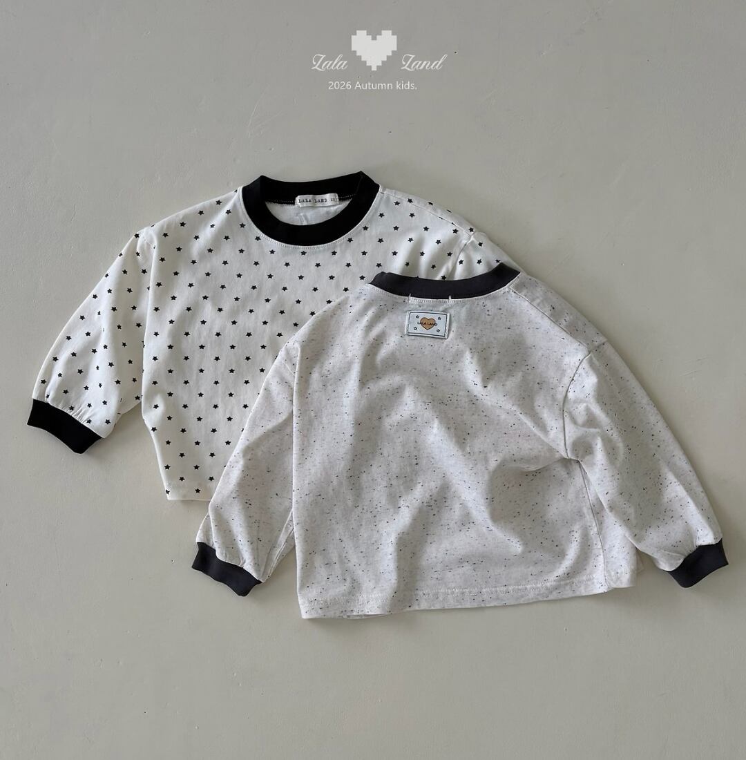 送料無料【予約】/ ミックススターTシャツ /lalaland