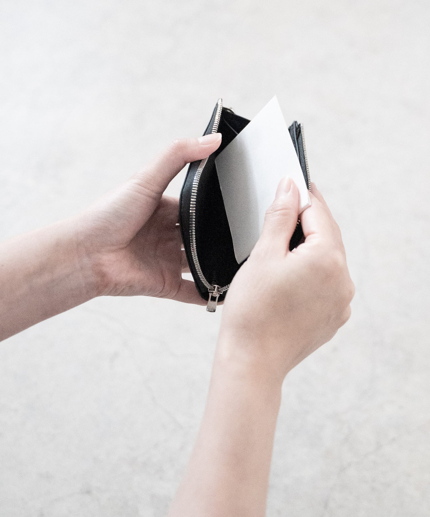 Dyneema Leather COMPACT ZIP WALLET/3038#1/超軽量ダイニーマレザー