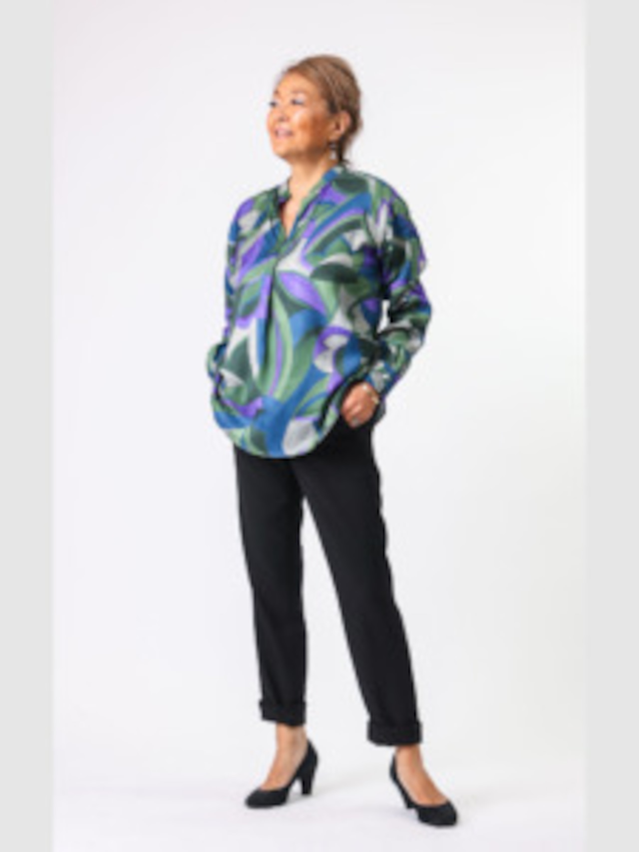 プリントブラウス(HARTFORD)