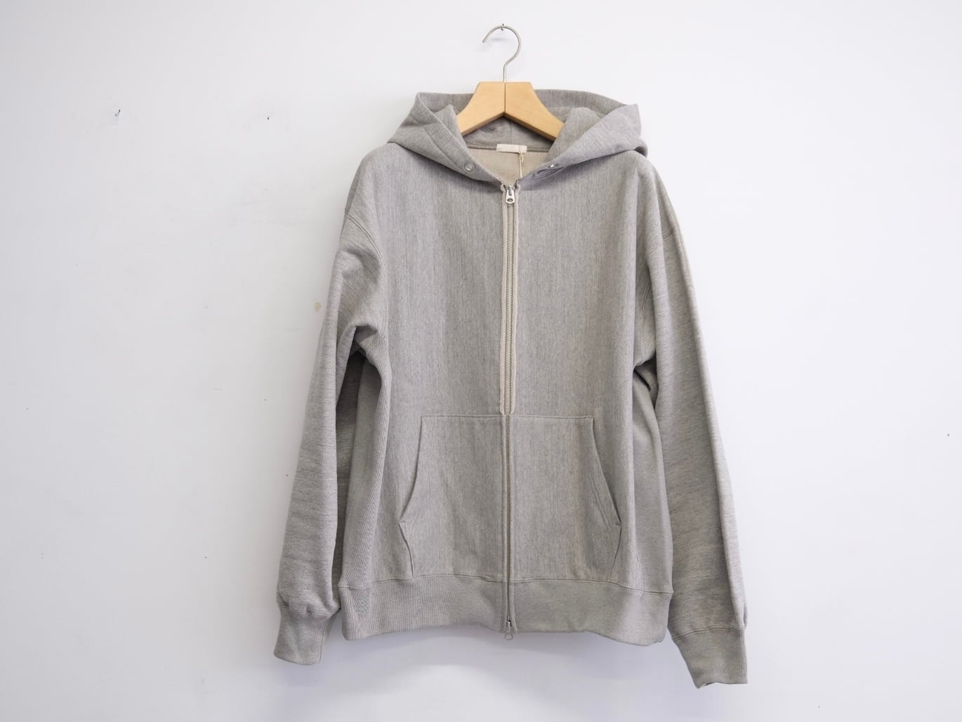 ULTERIOR” FADED SILKY TERRY RW ZIP UP PARKA STONE GRAY”” | Lapel ULTERIOR” FADED SILKY TERRY RW ZIP UP PARKA STONE GRAY”” | Lapel