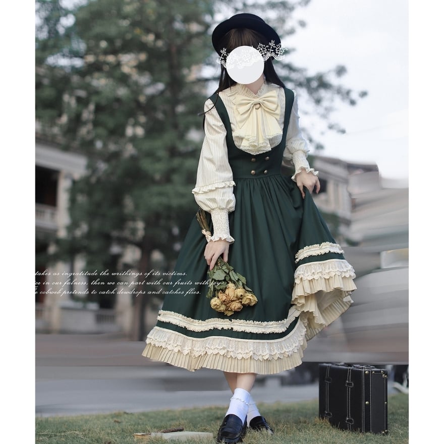 量産型 ロリィタ クラロリ ジャンパースカート ガーリー レトロ お嬢様