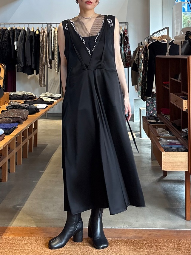 【26AW | WOMEN】ENFOLD エンフォルド / ワンピース / LAYERED JUMPER-SKIRT　300JA233-2211