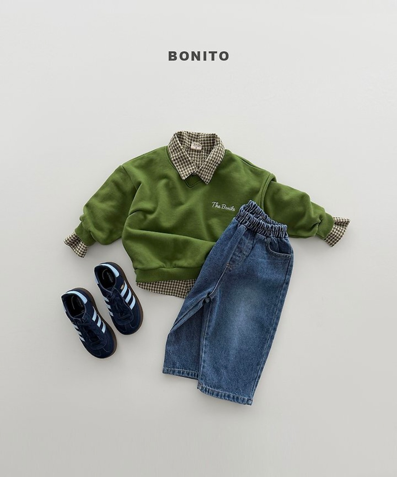 韓国子供服 / BONITO / 26Autumn / チェック柄シャツ / 秋服 *12M~JM *