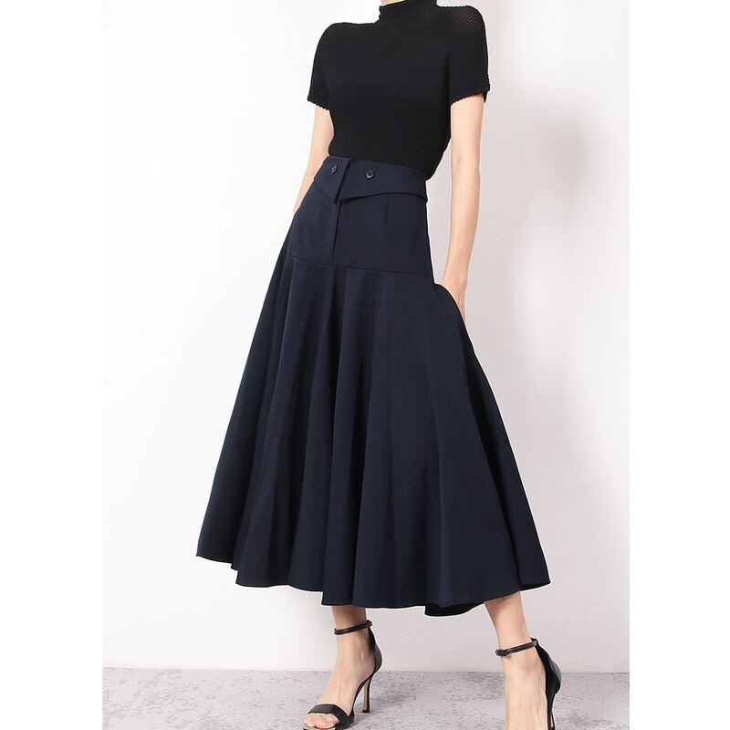 ウエスト切替デザインフレアスカート SU733