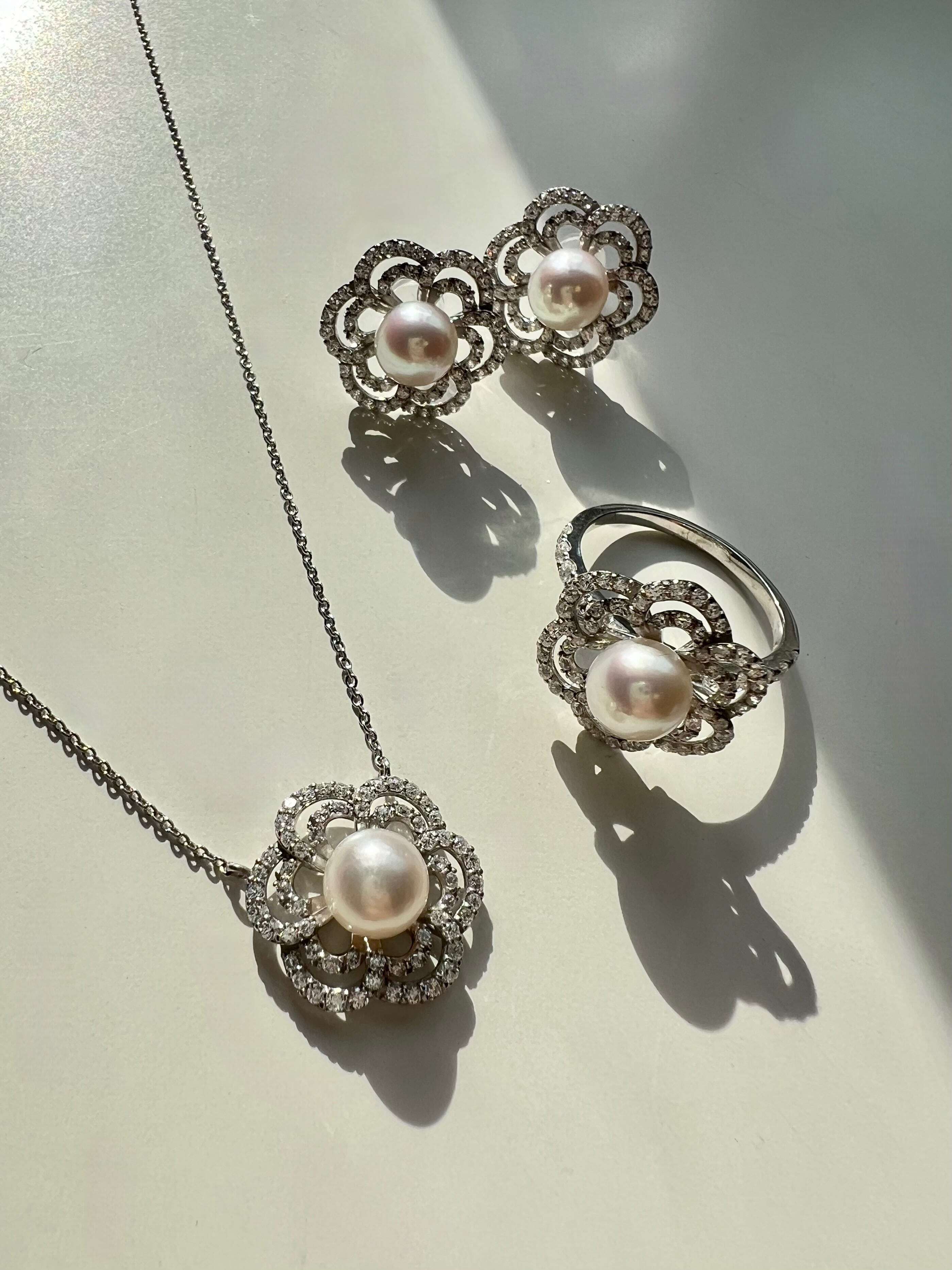 デイジー ネックレス（パール） | GEM QUEEN