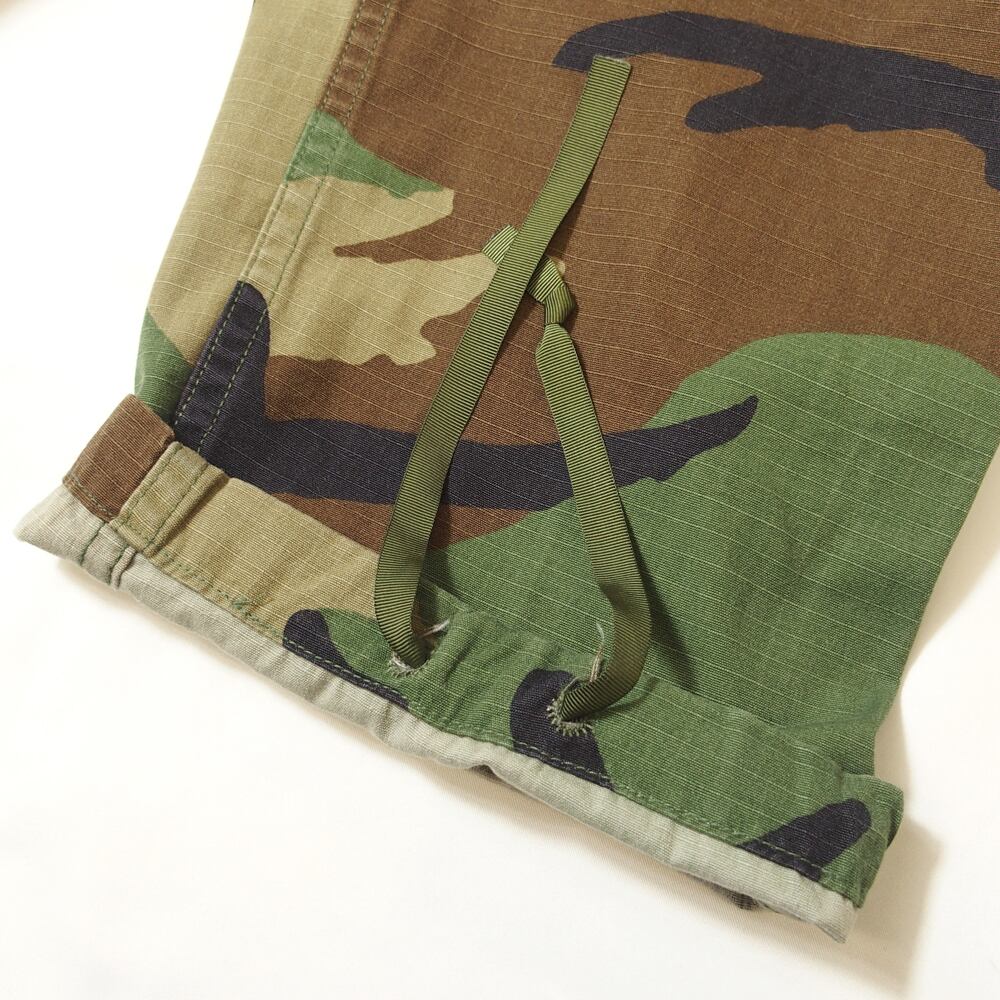 90's 米軍 BDU WOODLAND CAMO リップストップ カーゴパンツ SMALL