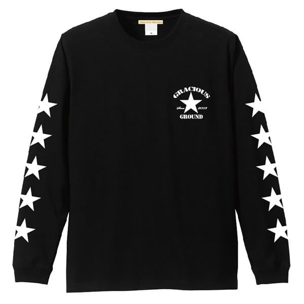 メール便送料無料】お揃い ペアルック 星柄 袖 プリント Tシャツ 長袖