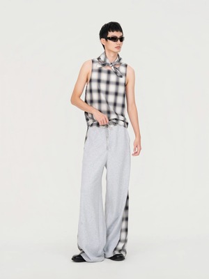 【26SS】Feng Chen Wang フェンチェンワン / Patched panel jersey trousers