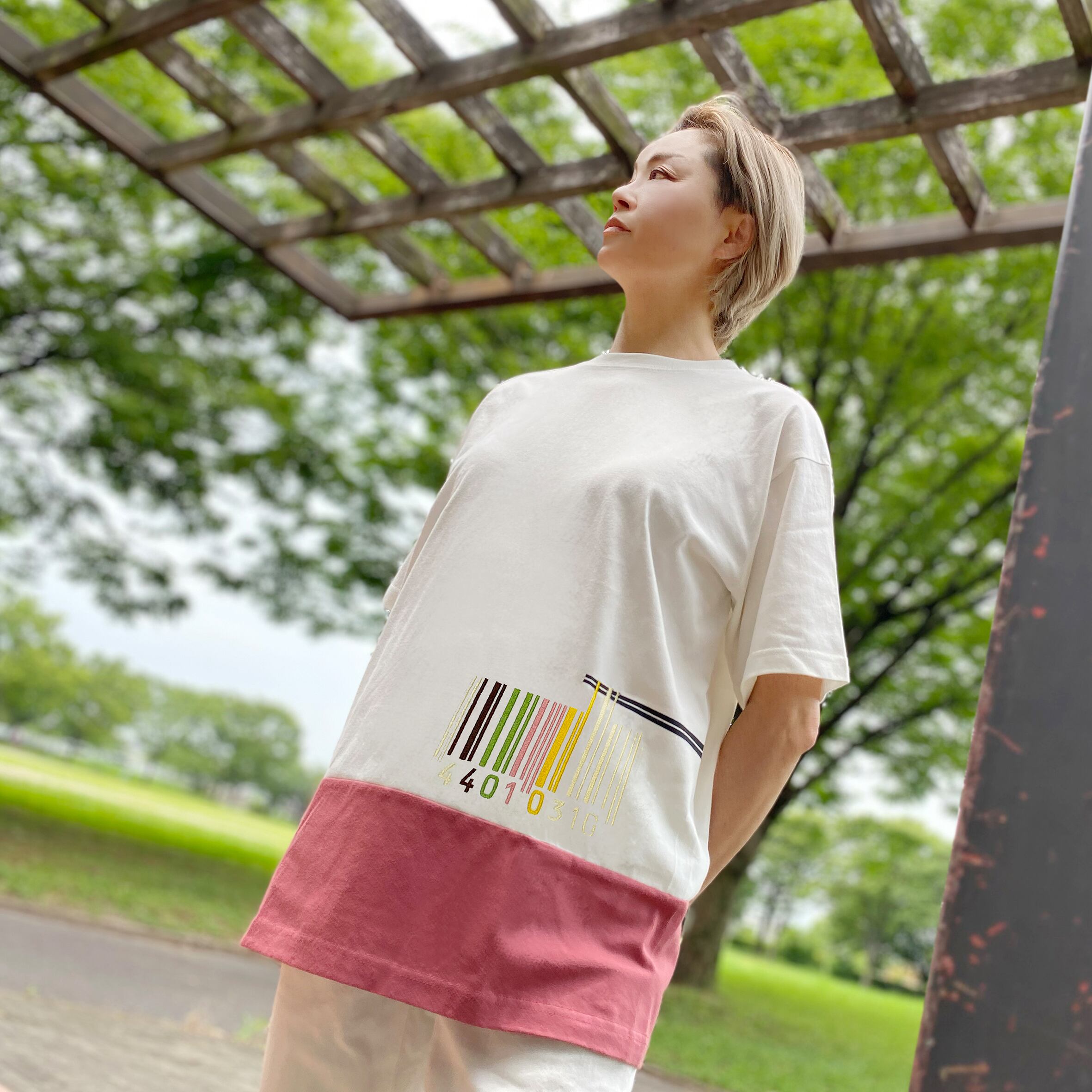 刺繍☆T-shirt／へんなバーコード！？ | 440design