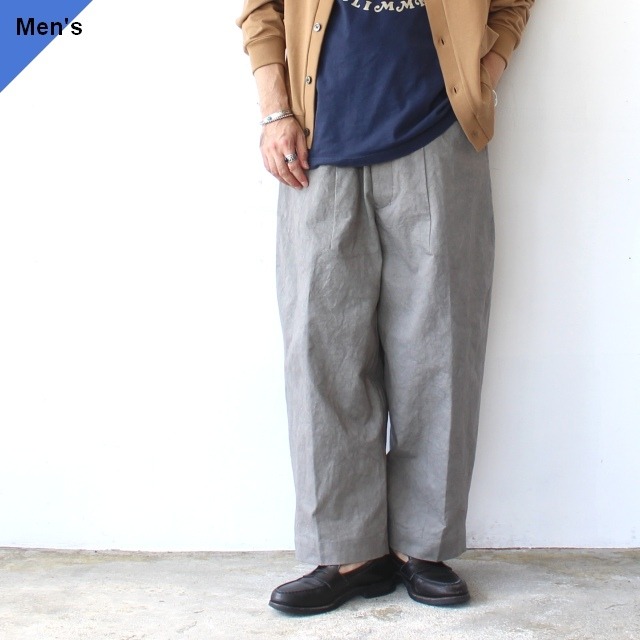 【26AW】HAVERSACK 天日干しムラ染めツイルワイドトラウザー Twill Wide Trousers　（Gray）