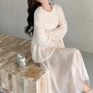 フリンジファーニット×スカート セットアップ 3412888