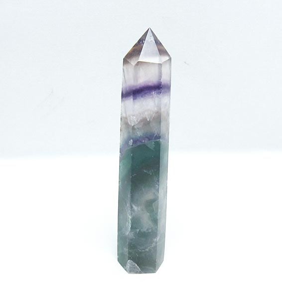 フローライト 六角柱 蛍石 一点物 142-8428