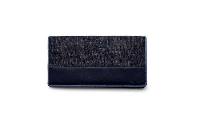 Denim × SUKUMO Leather breast Wallet | tome-kon 留紺