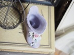 パープル立体薔薇・蕾のポーセリンシューズ　Lefton’s  Japan 画像6
