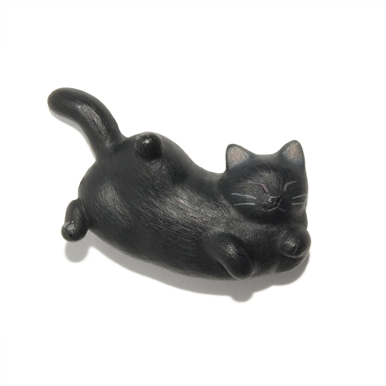 ペットラバーズ 猫どん LadyCat vol,5 黒 ビーズ ストラップ N-2505
