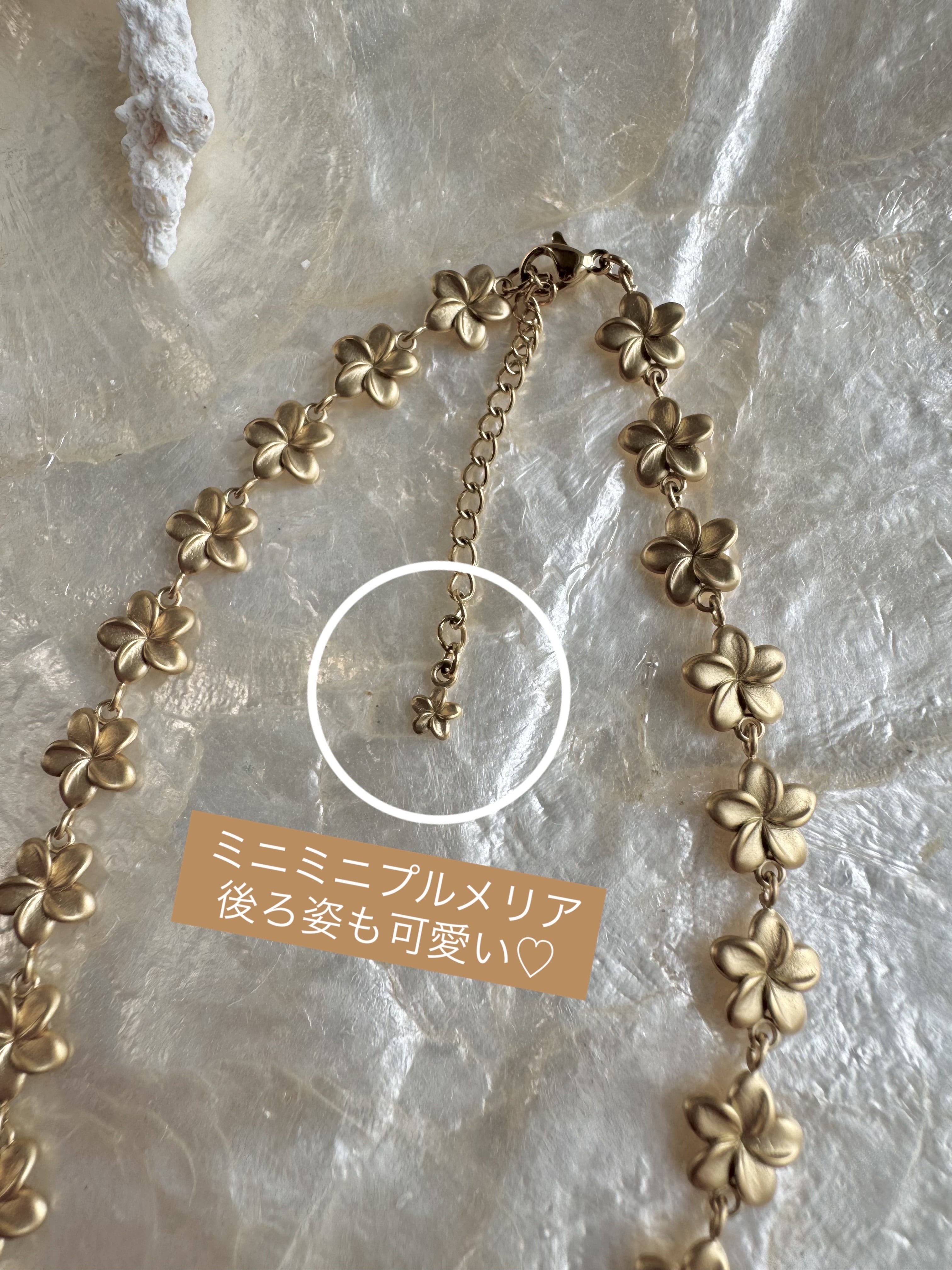 Plumeria choker Hawaiianjewelry(ハワイアンジュエリープルメリア