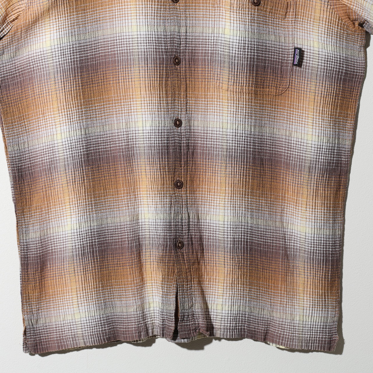 極美品 L 11年 オンブレ A/C Yarn Dye Shirt Patagonia ACシャツ ヤーンダイ パタゴニア