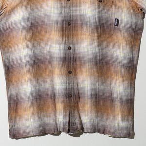 極美品 L 11年 オンブレ A/C Yarn Dye Shirt Patagonia ACシャツ ヤーンダイ パタゴニア