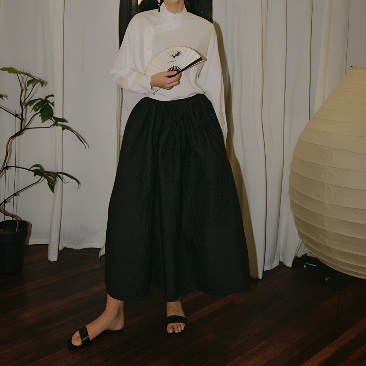 Puffy skirt all-match stylish skirt【H00040】