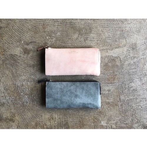 SLOW(スロウ) White Wax Lzip Long Wallet