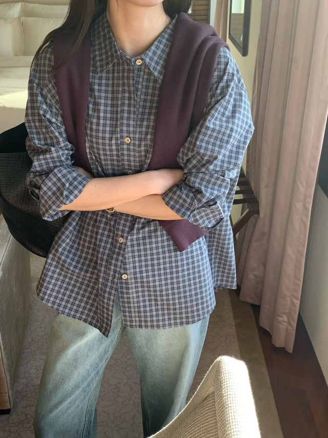 (予約) signature / Miffy check shirt 1color