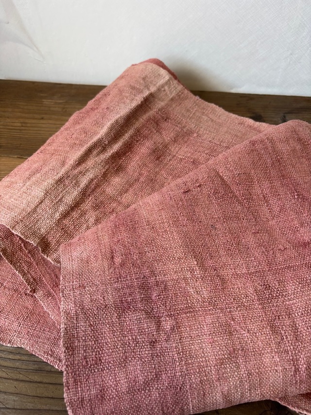 ざっくり 草木染ヘンプロール その８ 麻布