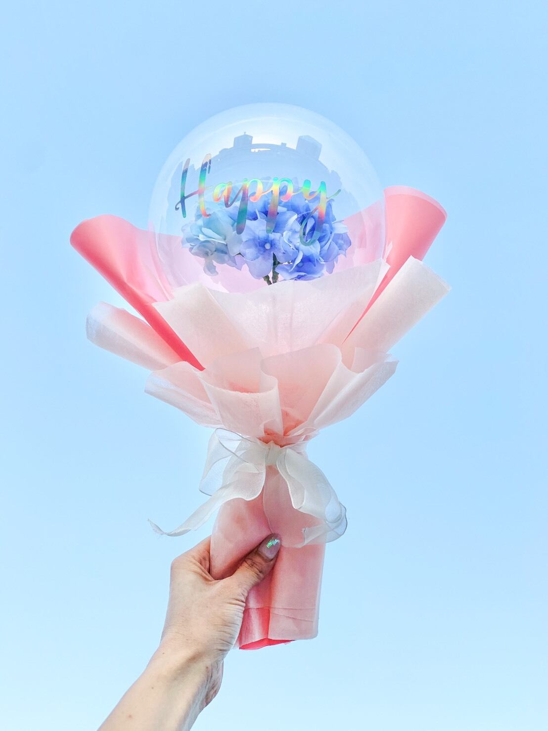 バルーンブーケ 紫陽花 Marryxoxo