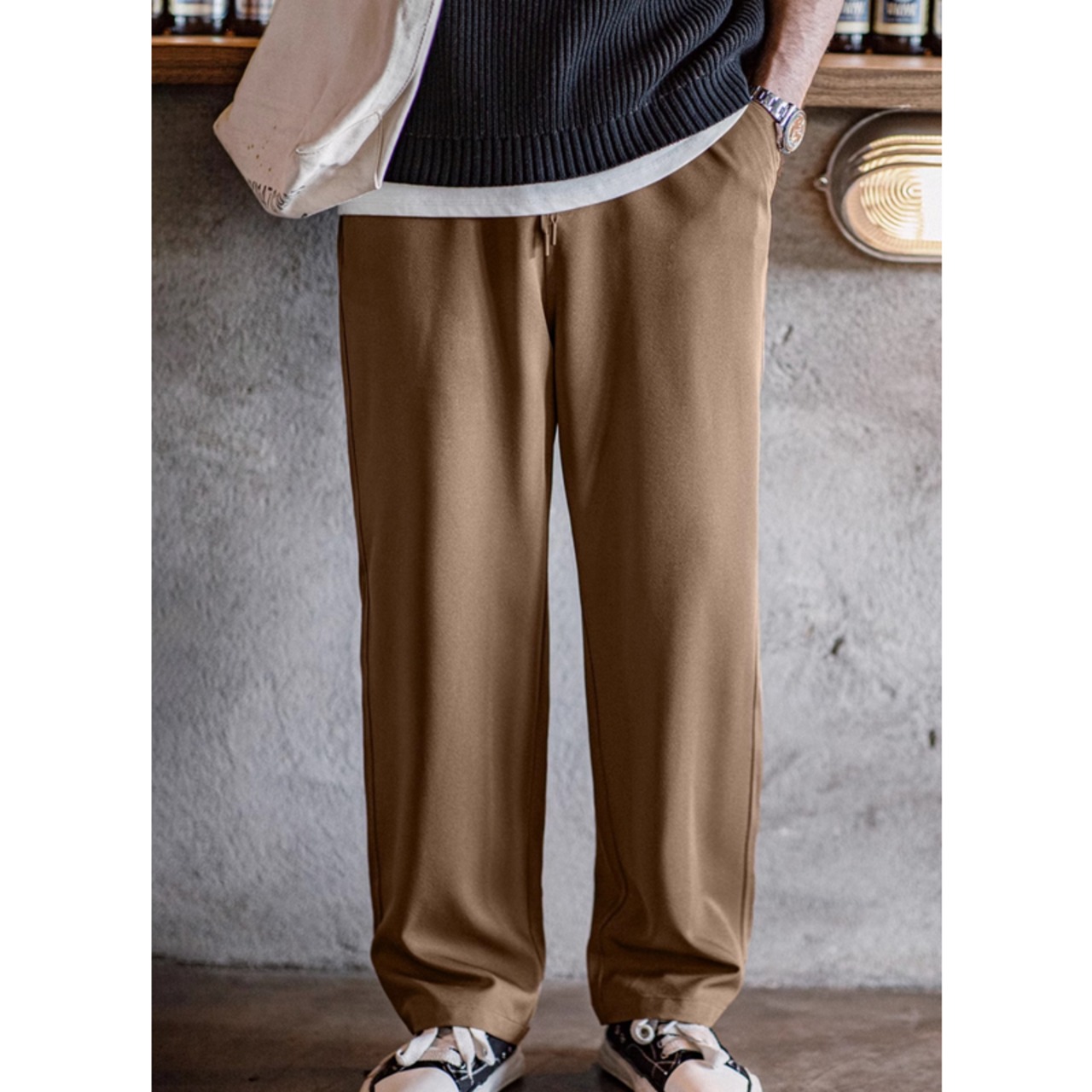 Waist Rubber Cropped Minutes Pants ◇3color H0285