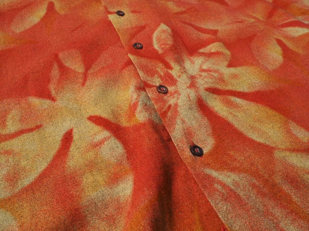 Haupt Flower printed Box silhouette drape shirt (made in Germany)