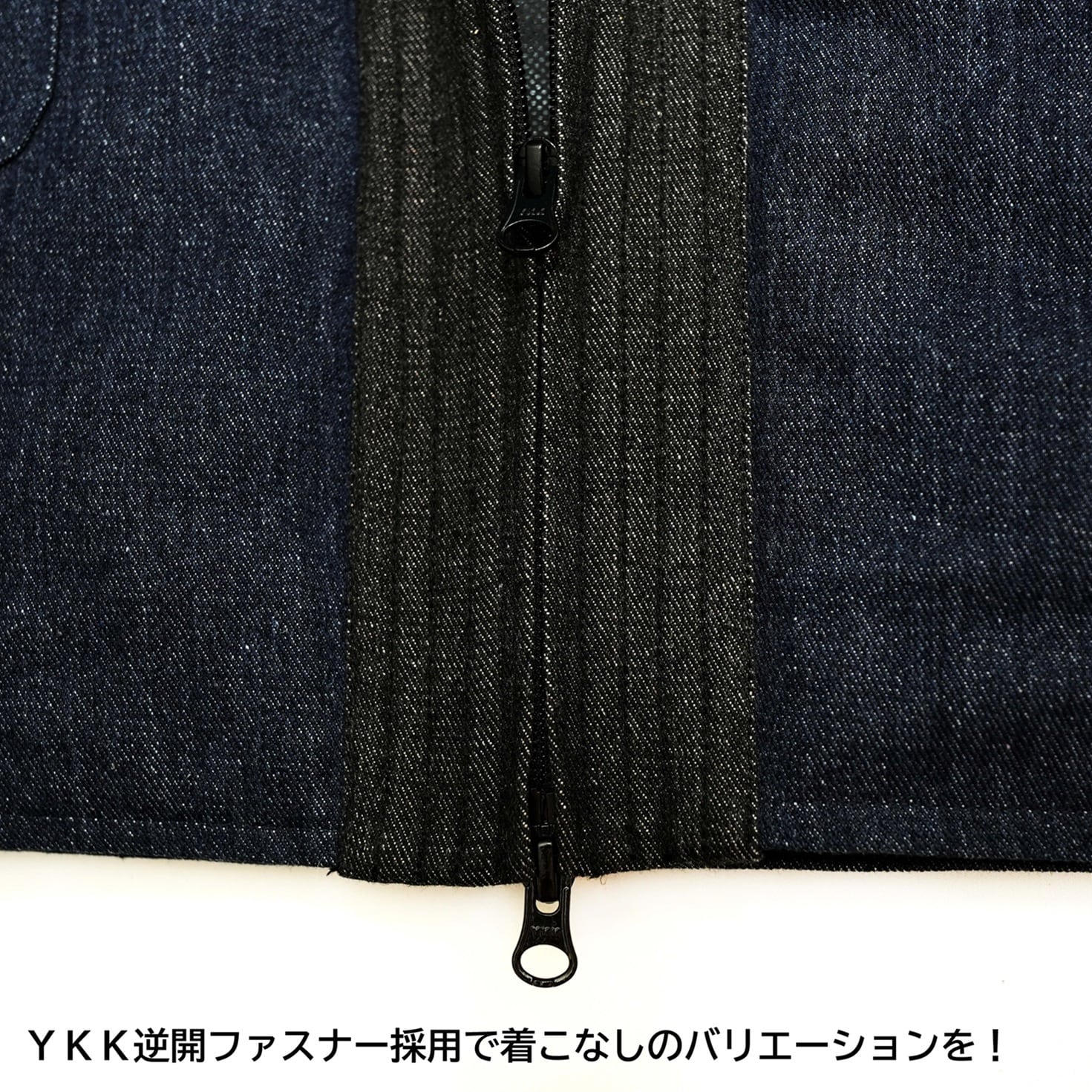 寒風寒波上等デニム半纏（ハンテン）NAVY×BLACK Editions | Godisru