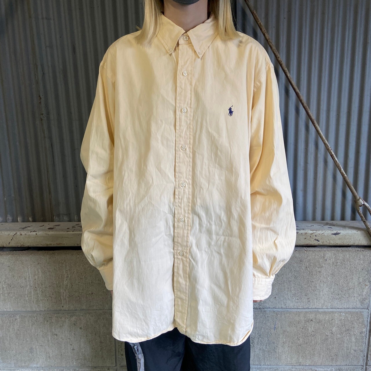 Ralph Lauren ラルフローレン CLASSIC FIT ストライプシャツ メンズL 