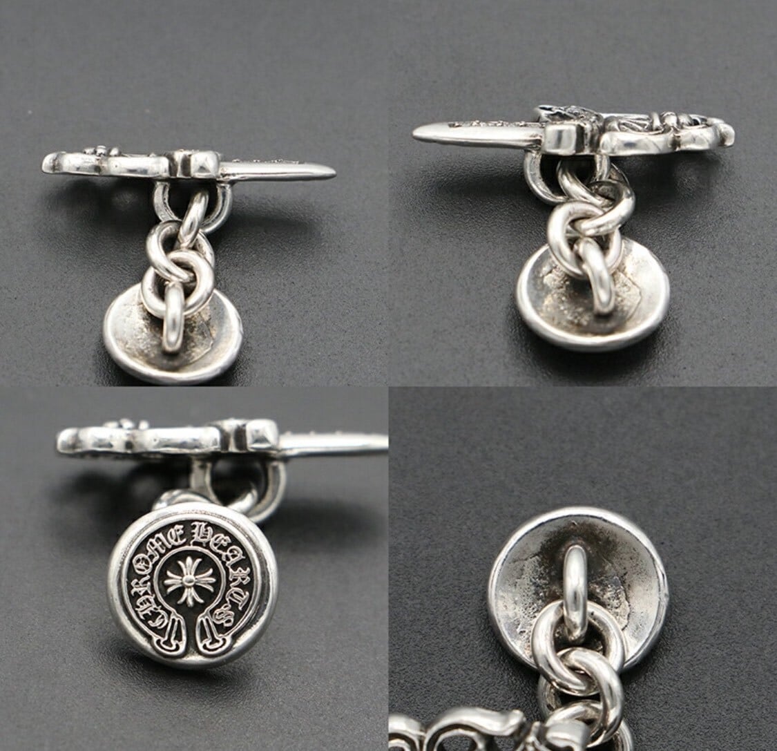CHROME HEARTS クロムハーツ ダイヤモンド ダガー ホースシュー カフス