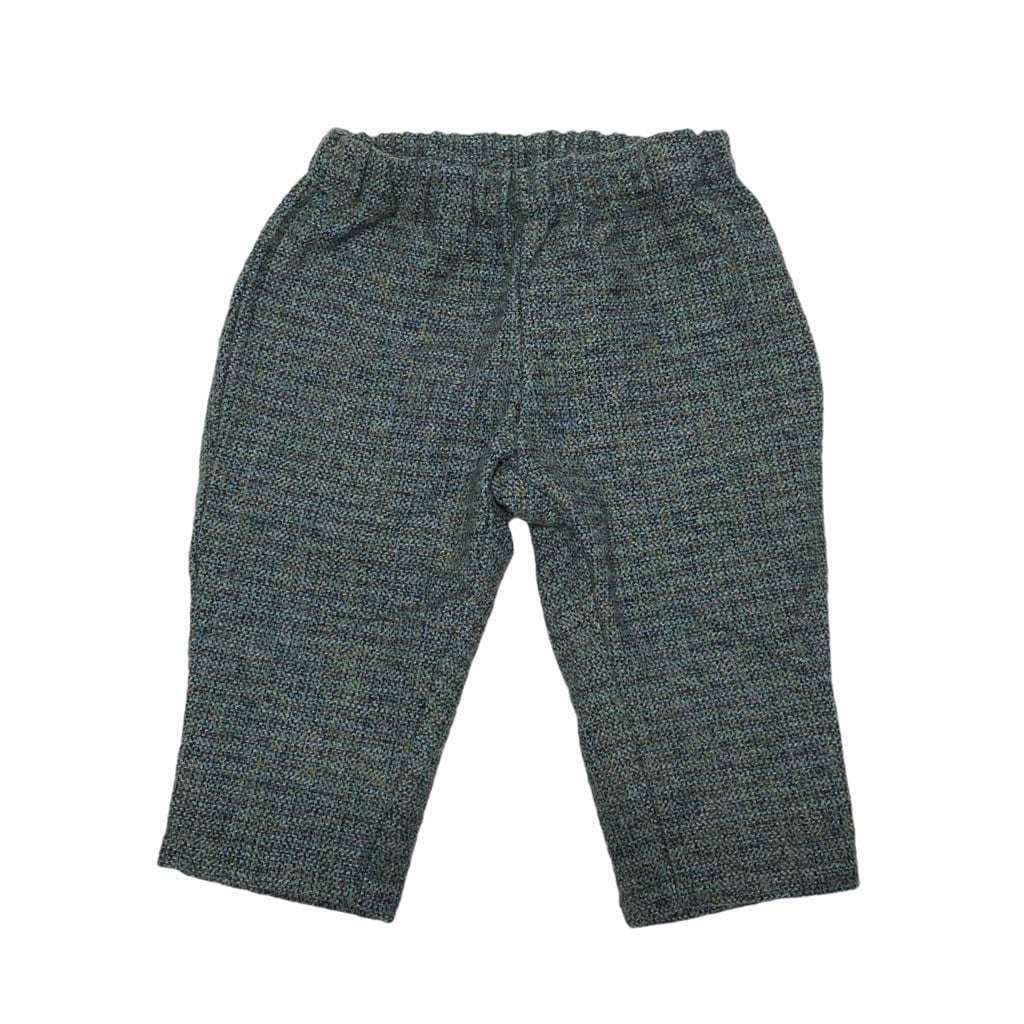 【 BABY 】〈 MOUN TEN. 25AW 〉cotton tweed easy pants "ロングパンツ" / turquoise mix