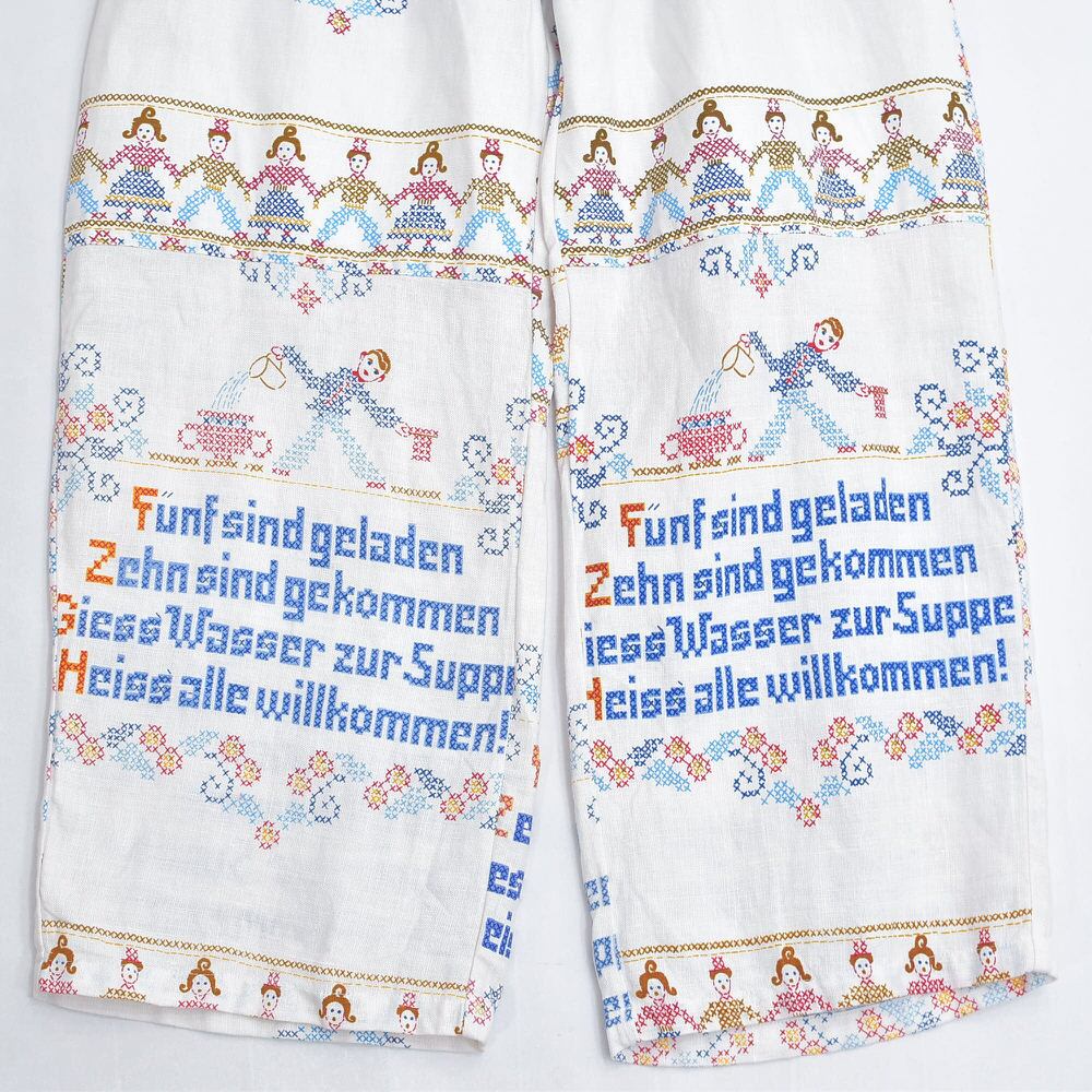 古着 リメイク 再構築 ワイドパンツ 再構築】古着 リメイクデニムパンツ フェードブラック フレア ワイド