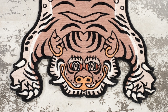 Tibetan Tiger Rug 《Sサイズ•ウール・オリジナル2・ココアブラウン314》チベタンタイガーラグ