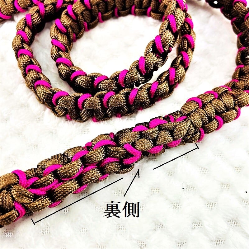 パラコードリード チェリーピンク ピンク レオパード №043 パラコード