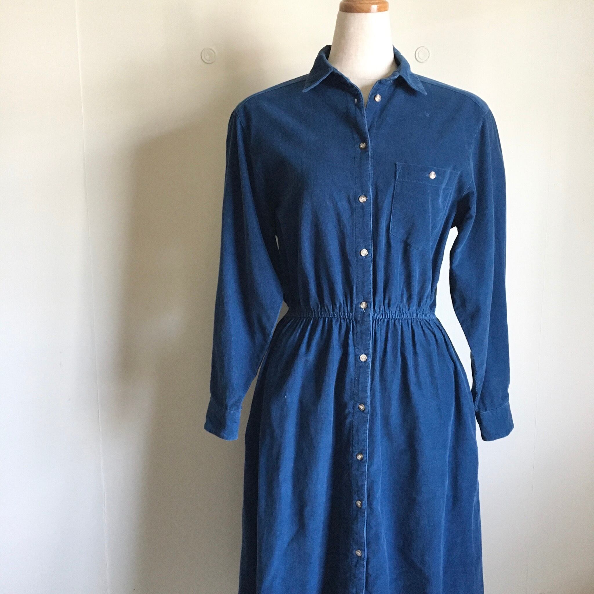 80s Eddie Bauer corduroy dress