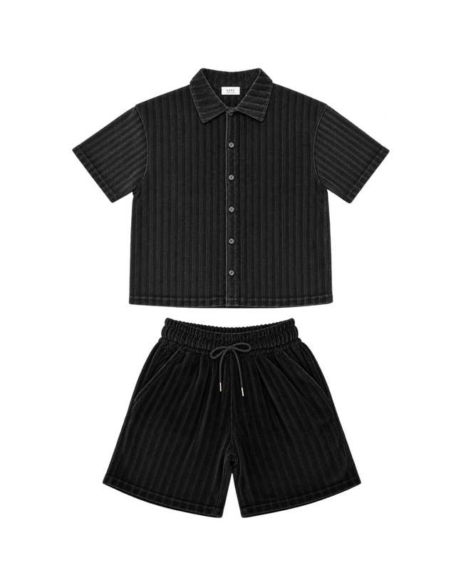 [ALUDE SELECT] relax velour set up (2color）