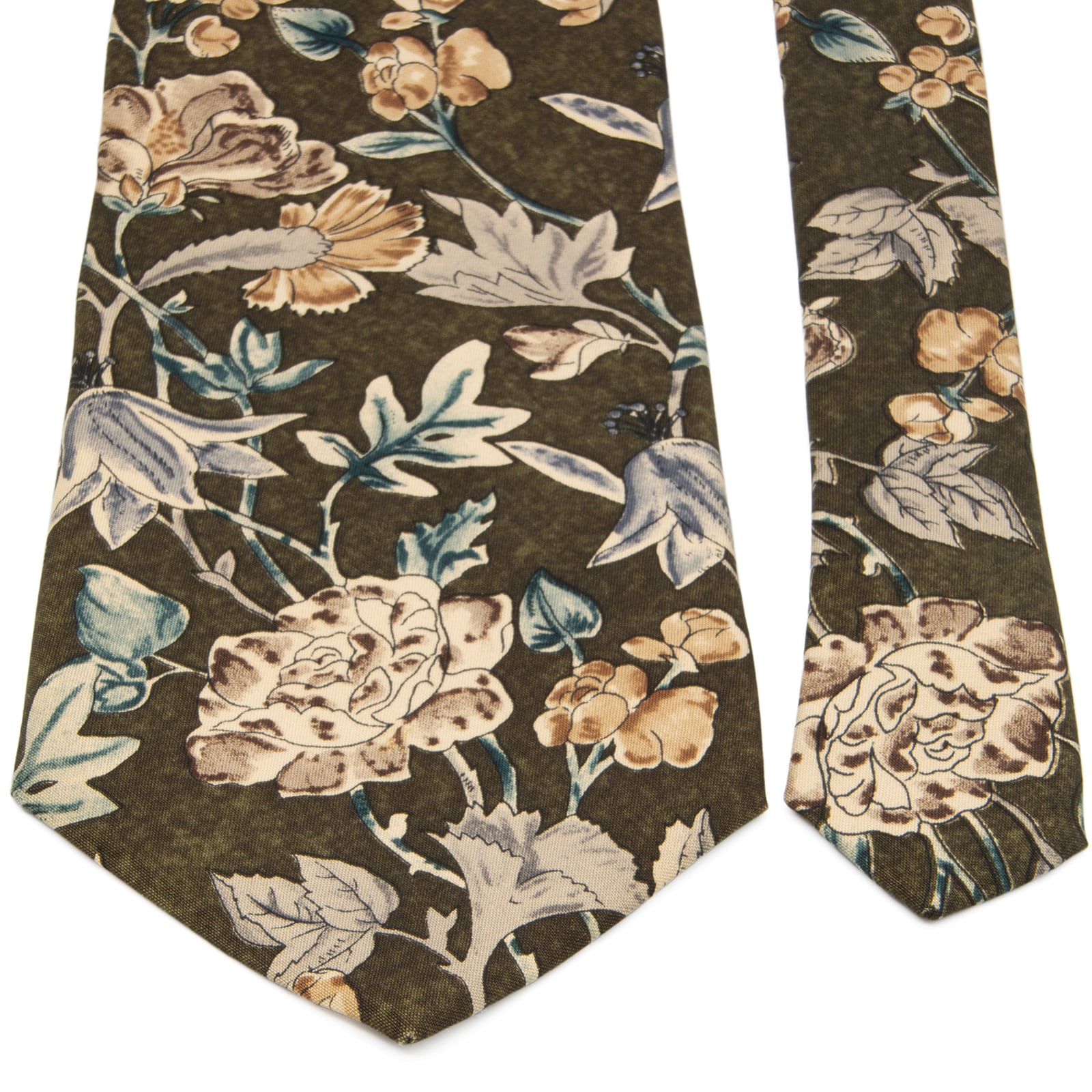 ジバンシィ GIVENCHY シルクネクタイ 花柄 青 緑 楽天市場】ネクタイ（ブランドジバンシィ・柄花・植物）（スーツ用