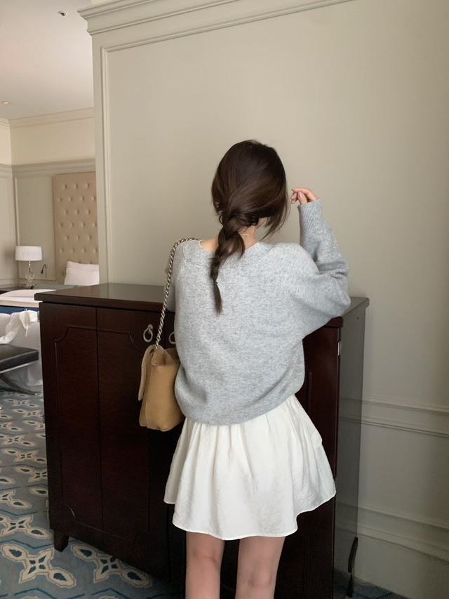 (予約) mellounge  / Minute banding skirt 2color