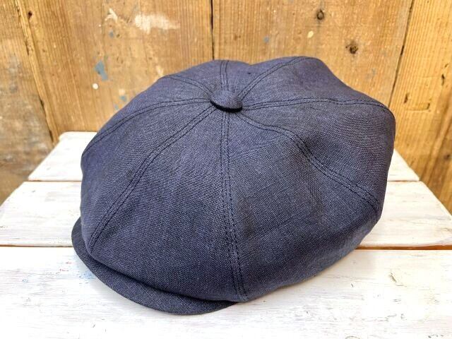 Stetson ステットソン リネンシャンブレー キャスケットBK-L/日本製 Stetson Linen Chambray Casquette (ステットソン リネンシャンブレー