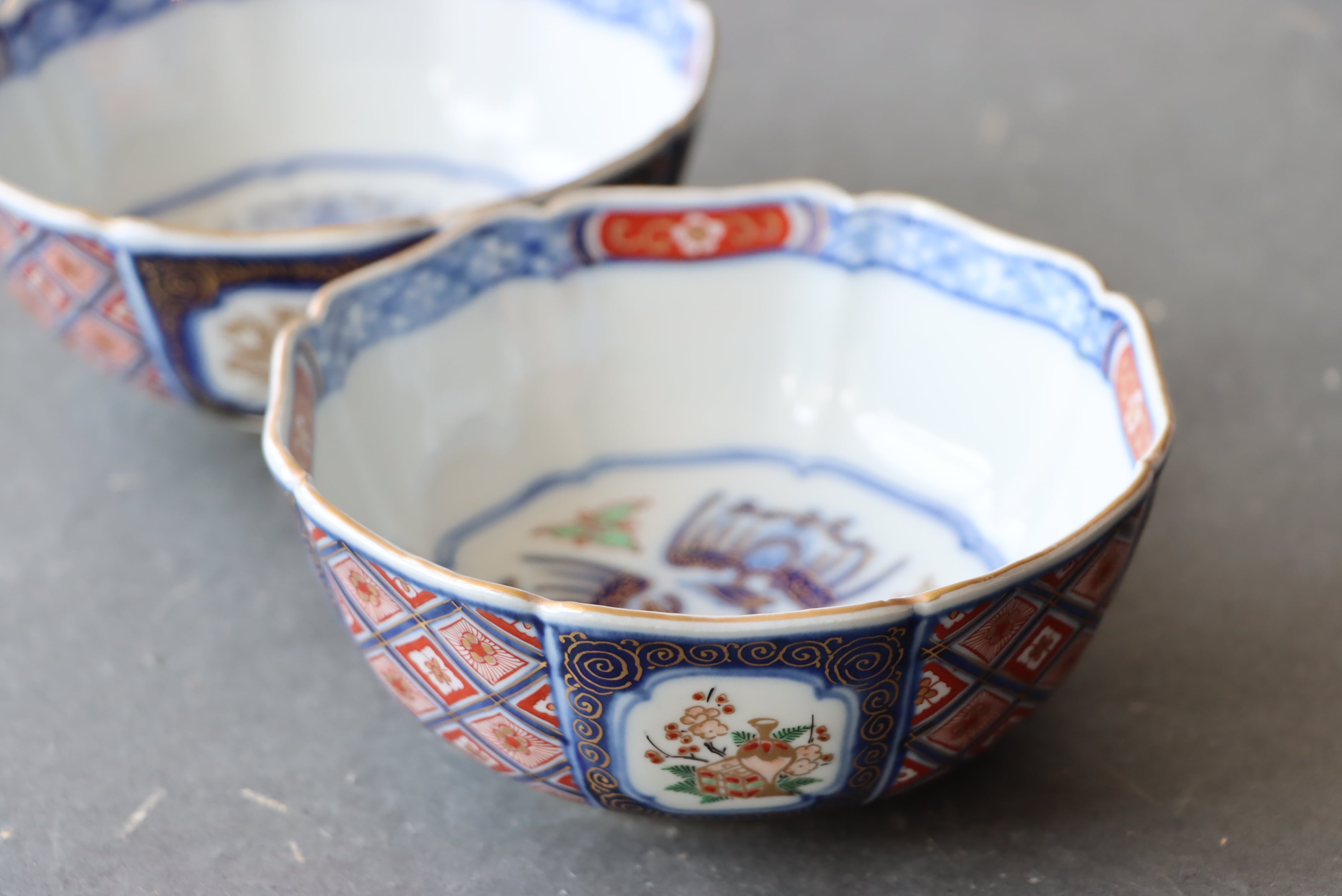 古伊万里　色絵　向付　3客 向付、湯呑/Cup | (有)新原美術
