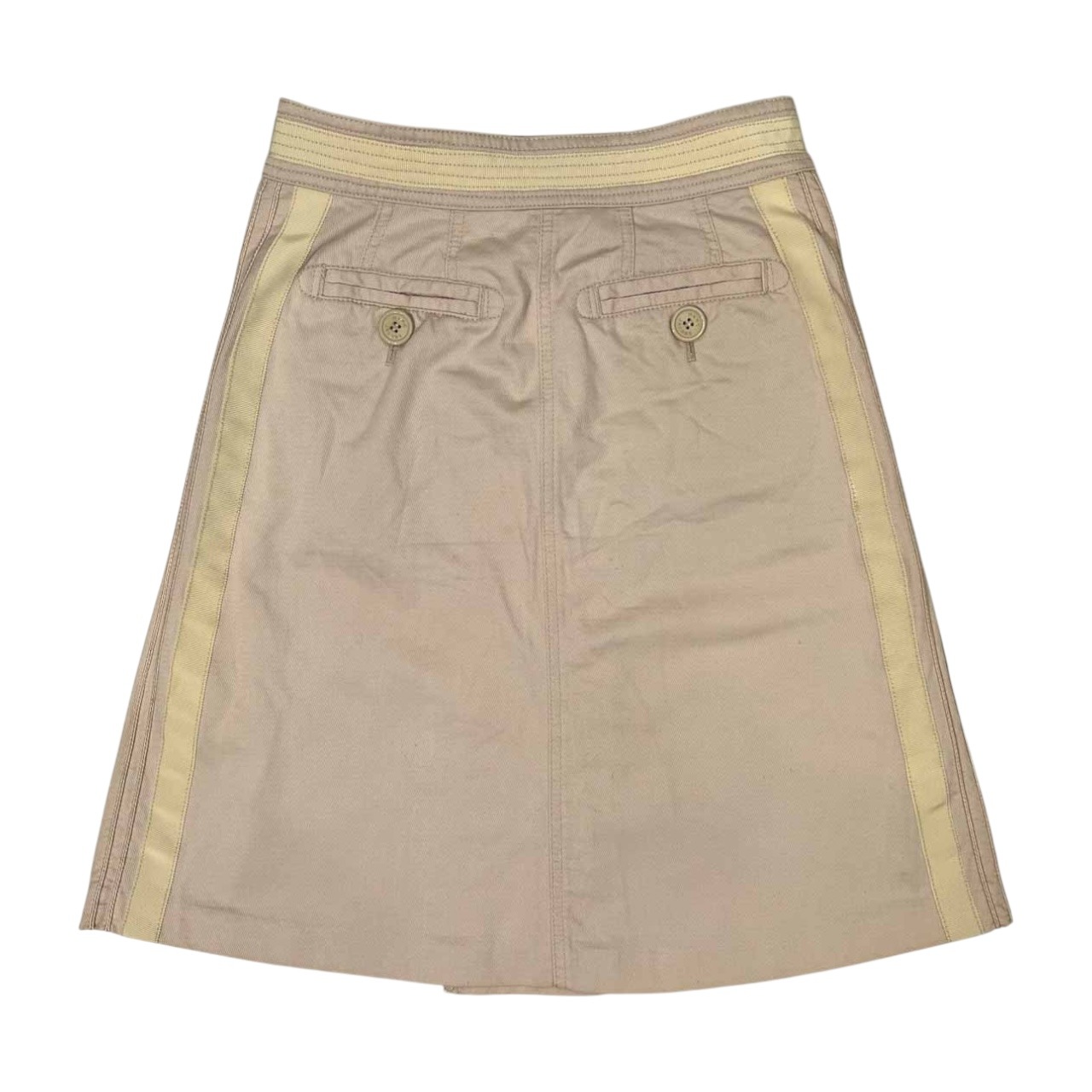 MARC JACOBS マークジェイコブス ベルト付き ツイルコットン タイト スカート 2 /ベージュ系/(株)ルック代理