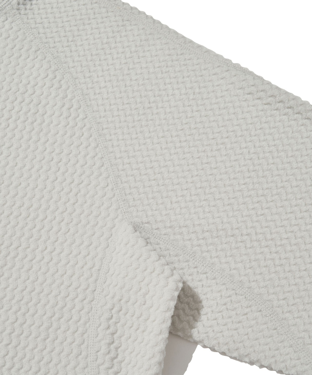 CALORA FLEECE HOODED PULLOVER_WHITE