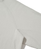 CALORA FLEECE HOODED PULLOVER_WHITE