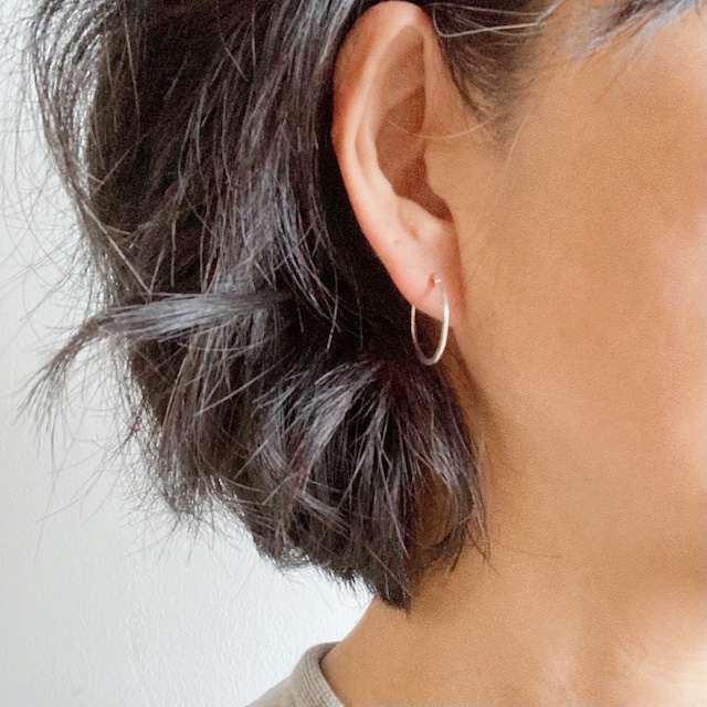 updown hoop20 /950 silver