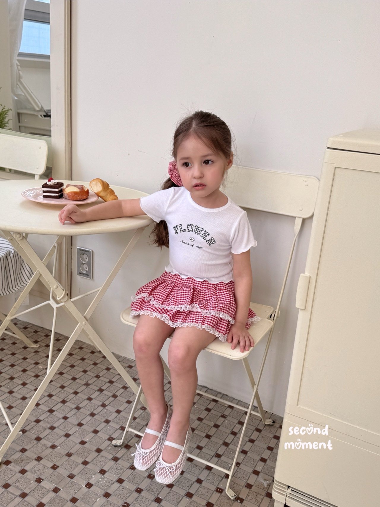 [second moment] Fruit Check Skirt / [세컨드모먼트] 후르츠체크스커트